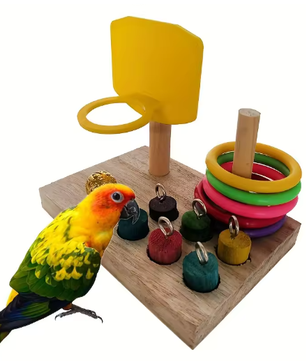 Vogeltraining Speelgoedset – Interactief Intelligentie Puzzel Speelgoed voor Papegaaien