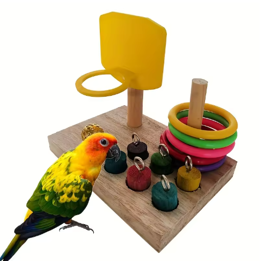 Vogeltraining Speelgoedset – Interactief Intelligentie Puzzel Speelgoed voor Papegaaien