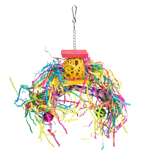Set van 5 Vogel Versnipper Speelgoed – Hangend Kauw- en Foerageerspeelgoed voor Papegaaien