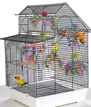 Set van 5 Vogel Versnipper Speelgoed – Hangend Kauw- en Foerageerspeelgoed voor Papegaaien