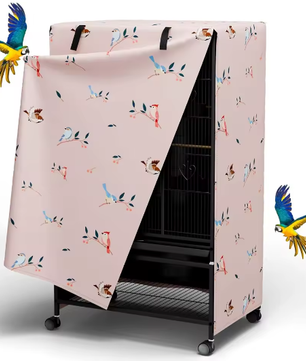 Vogelkooi Nachtcover met Ritspaneel – Verduisterende en Ademend Kooihoes