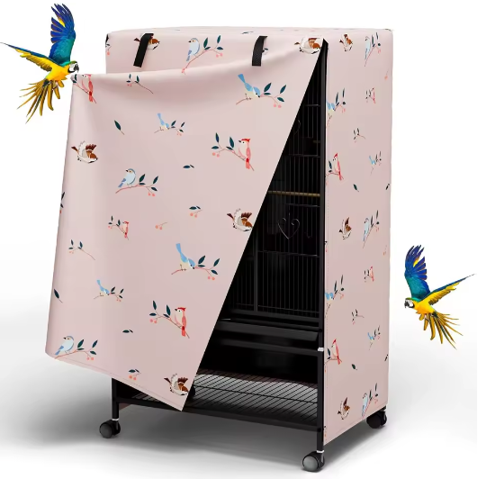 Vogelkooi Nachtcover met Ritspaneel – Verduisterende en Ademend Kooihoes