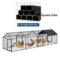 Metalen Kip Ren 4 × 1 × 1 m – Outdoor Pluimvee Ren met Waterdichte UV Cover