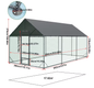 Grote Walk-in Kippenren met Nylon Net en UV Cover – Outdoor Pluimvee Verblijf