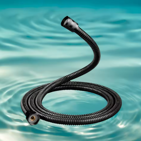 Zwarte RVS Doucheslang met Universele G1/2 Aansluiting – Flexibele Douche Slang