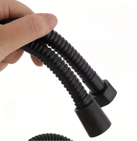 Zwarte RVS Doucheslang met Universele G1/2 Aansluiting – Flexibele Douche Slang