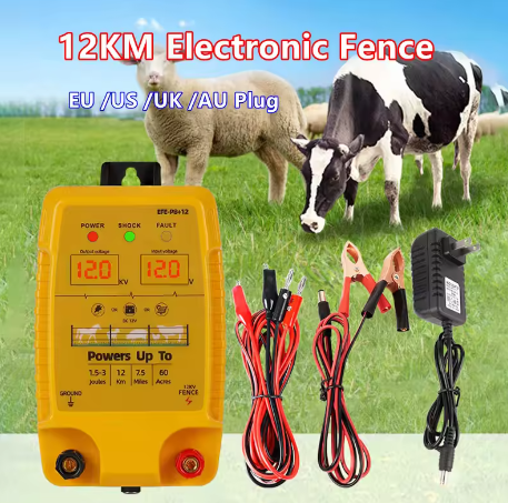 Schrikdraad Apparaat 12 km – Elektrische Afrastering Controller 12V