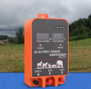 Schrikdraadapparaat 5–10 km met LCD Display – Elektrische Afrastering Energizer 12V