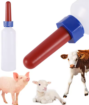 Lammeren en Kalveren Voerfles 500 ml – Boerderij Zuigfles met Tepel