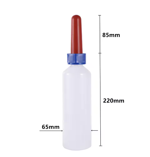 Lammeren en Kalveren Voerfles 500 ml – Boerderij Zuigfles met Tepel