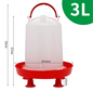 Automatische Kippen Voer- en Wateremmer 3 L – Pluimvee Dispenser