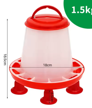 Automatische Kippen Voer- en Wateremmer 3 L – Pluimvee Dispenser