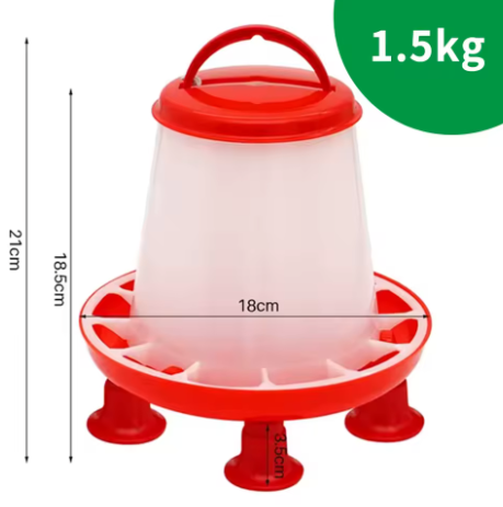 Automatische Kippen Voer- en Wateremmer 3 L – Pluimvee Dispenser