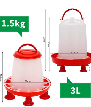 Automatische Kippen Voer- en Wateremmer 3 L – Pluimvee Dispenser