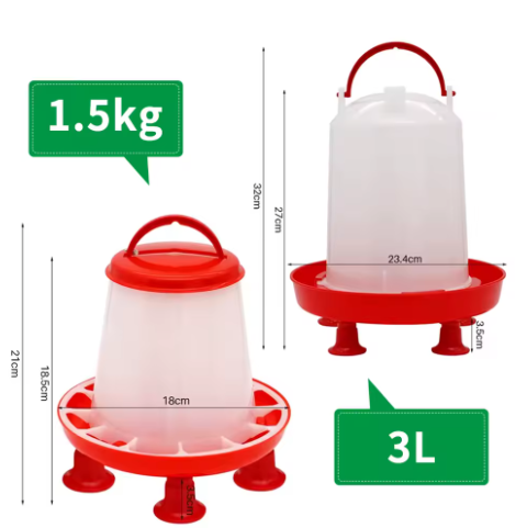 Automatische Kippen Voer- en Wateremmer 3 L – Pluimvee Dispenser