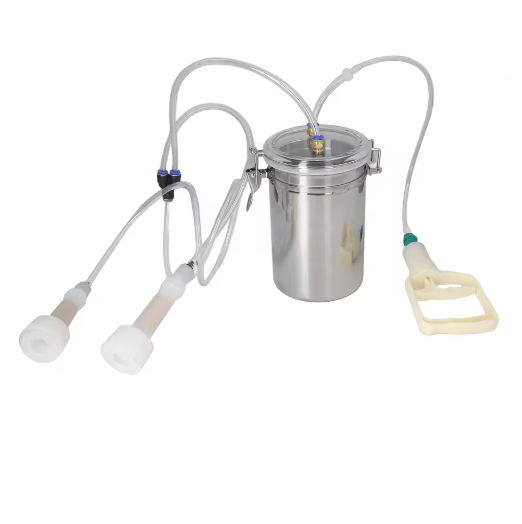 Handmatige Melkmachine 2L – Draagbare Melkset met RVS Fles