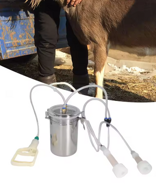 Handmatige Melkmachine 2L – Draagbare Melkset met RVS Fles