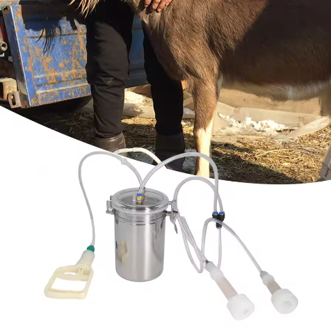 Handmatige Melkmachine 2L – Draagbare Melkset met RVS Fles