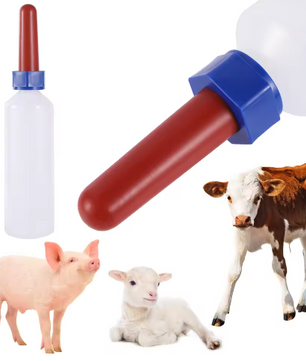 Lammeren en Kalveren Voerfles 500 ml – Zuigfles met Tepel voor Boerderijdieren