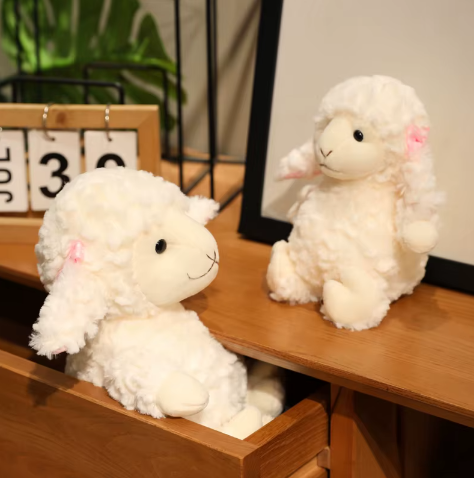 Schattige Schapen Knuffel – Zachte Pluche Lam Knuffel voor Baby’s en Kinderen