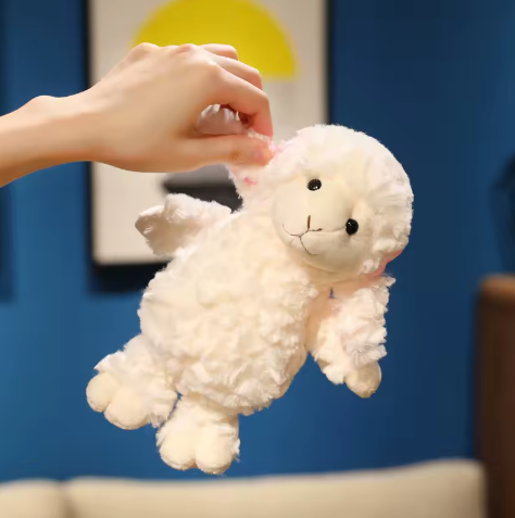 Schattige Schapen Knuffel – Zachte Pluche Lam Knuffel voor Baby’s en Kinderen