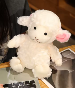 Schattige Schapen Knuffel – Zachte Pluche Lam Knuffel voor Baby’s en Kinderen