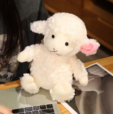 Schattige Schapen Knuffel – Zachte Pluche Lam Knuffel voor Baby’s en Kinderen