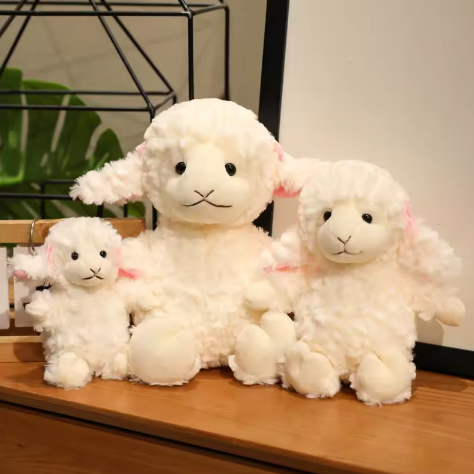 Schattige Schapen Knuffel – Zachte Pluche Lam Knuffel voor Baby’s en Kinderen