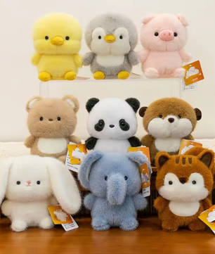 Schattige Pluche Olifant Knuffel – Zachte Dierenknuffel voor Bureau, Decoratie en Kinderen (16 cm)