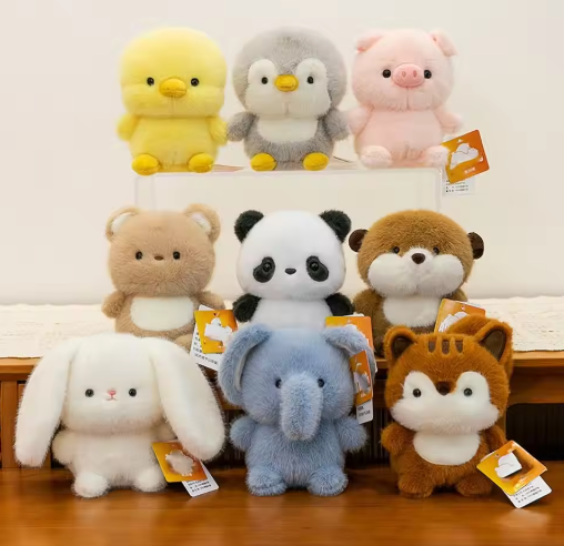 Schattige Pluche Olifant Knuffel – Zachte Dierenknuffel voor Bureau, Decoratie en Kinderen (16 cm)