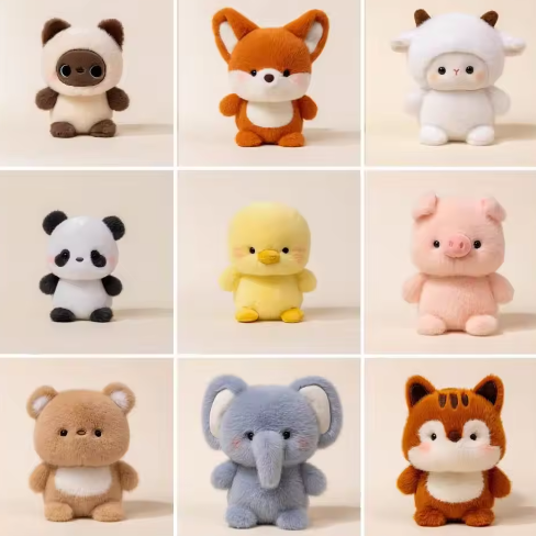 Schattige Pluche Olifant Knuffel – Zachte Dierenknuffel voor Bureau, Decoratie en Kinderen (16 cm)