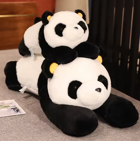 Grote Panda Knuffel – Zacht Pluche Panda Kussen en Knuffel voor Kinderen (60–120 cm)