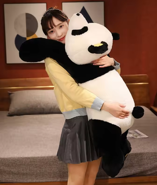 Grote Panda Knuffel – Zacht Pluche Panda Kussen en Knuffel voor Kinderen (60–120 cm)