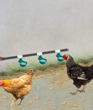 Automatische Kippendrinkerset met 9 Drinkkommen – Gevogelte Watersysteem met Vlotterklep