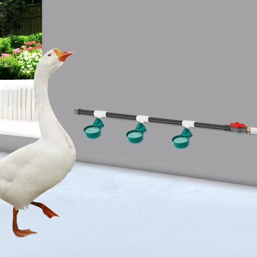 Automatische Kippendrinkerset met 9 Drinkkommen – Gevogelte Watersysteem met Vlotterklep