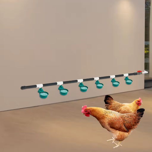 Automatische Kippendrinkerset met 9 Drinkkommen – Gevogelte Watersysteem met Vlotterklep