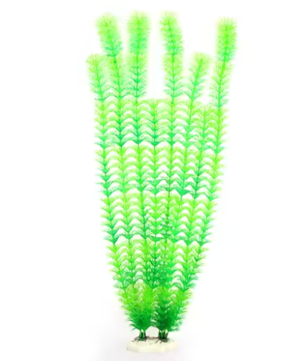 Grote Kunstmatige Aquariumplant – 50 cm Onderwater Watergras Decoratie met Keramische Basis