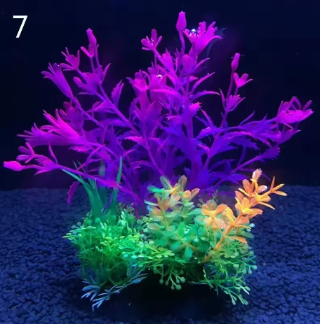 Set van 12 Kunstmatige Aquariumplanten – Onderwater Gras Decoratie voor Vissentank (14 cm)