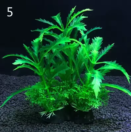Set van 12 Kunstmatige Aquariumplanten – Onderwater Gras Decoratie voor Vissentank (14 cm)