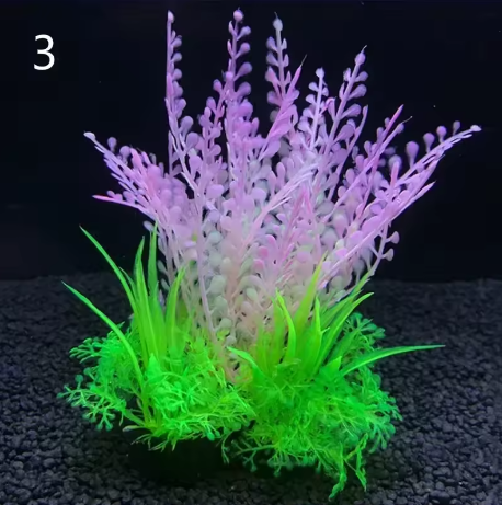 Set van 12 Kunstmatige Aquariumplanten – Onderwater Gras Decoratie voor Vissentank (14 cm)