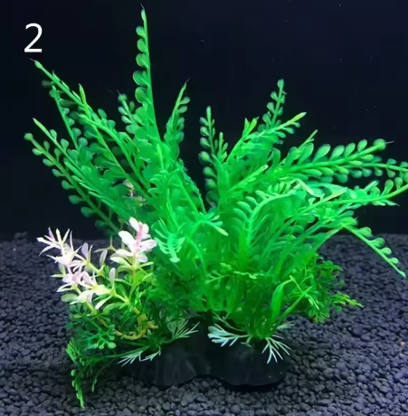 Set van 12 Kunstmatige Aquariumplanten – Onderwater Gras Decoratie voor Vissentank (14 cm)