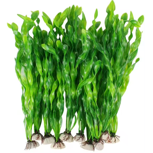 Set Kunstmatige Aquariumplanten – Plastic Zeewier en Watergras Decoratie (5 of 10 Stuks)