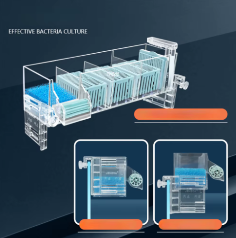 Aquarium Waterval Topfilter – Meerlaags Filtersysteem met Zuurstofcirculatie