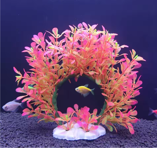 Kunstmatige Aquariumplant Krans – Realistische Waterplant Decoratie voor Aquarium