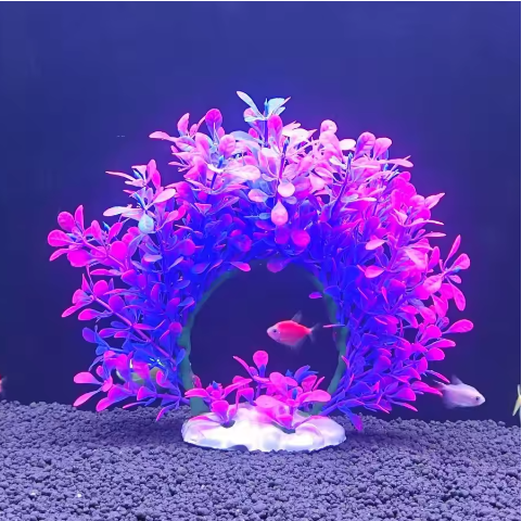 Kunstmatige Aquariumplant Krans – Realistische Waterplant Decoratie voor Aquarium