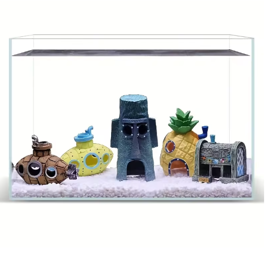 Aquarium Mini Landschap Decoratie – Schuilplaats Ornament voor Vissen en Garnalen