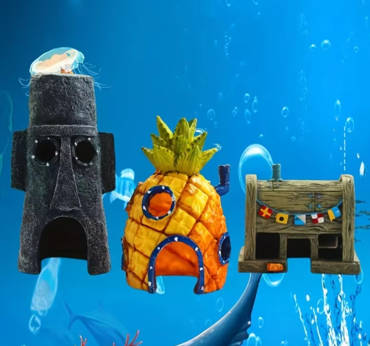 Aquarium Mini Landschap Decoratie – Schuilplaats Ornament voor Vissen en Garnalen