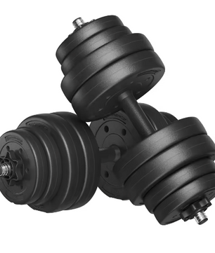 2-in-1 Dumbbell Set met Halterstang – Verstelbaar Gewicht Tot 30 kg voor Krachttraining Thuis