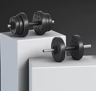 2-in-1 Dumbbell Set met Halterstang – Verstelbaar Gewicht Tot 30 kg voor Krachttraining Thuis