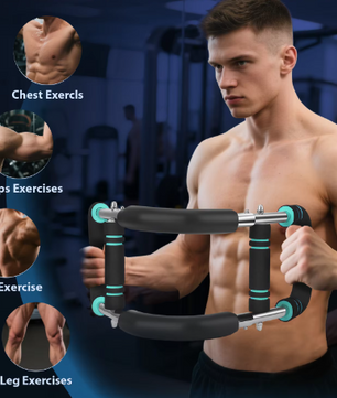 Twister Arm Trainer – Draagbare Power Twister Bar met Veerweerstand voor Borst- en Krachttraining